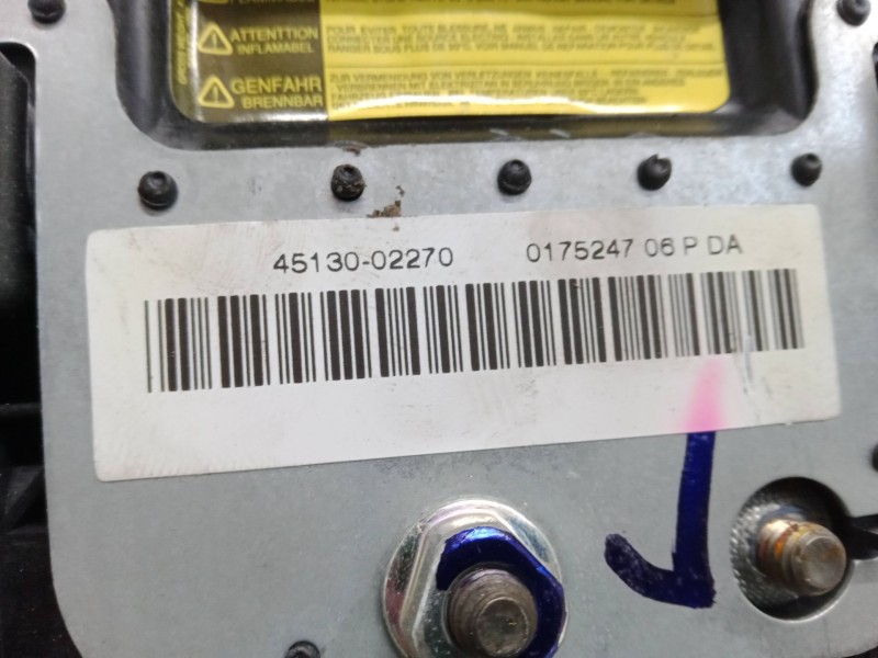 Recambio de airbag volante para toyota corolla (_e12_) 1.6 vvt-i (zze121_) referencia OEM IAM 45130-02270.017524706PDA  
