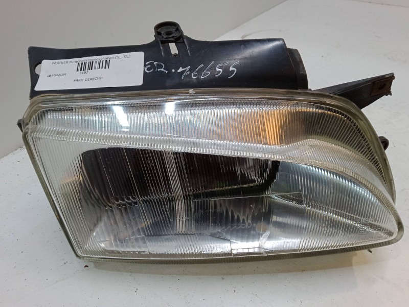 Recambio de faro derecho para peugeot partner furgoneta/monovolumen (5_, g_) 1.9 d referencia OEM IAM   