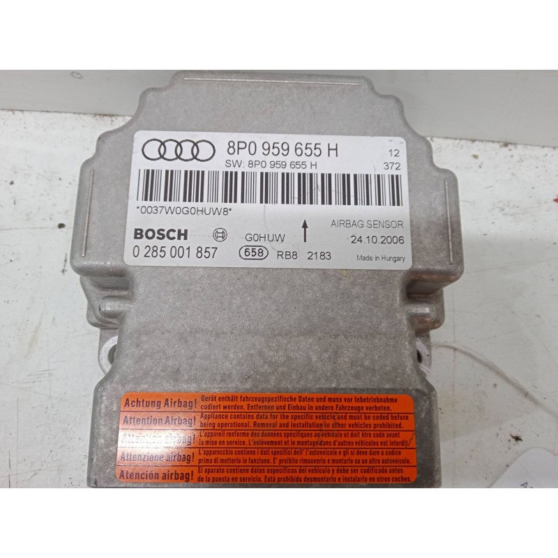 Recambio de centralita airbag para audi a3 sportback (8pa) 1.6 fsi referencia OEM IAM 8P0959655H 0 285 001 857 0037W0G0HUW8