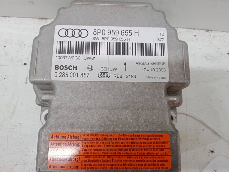 Recambio de centralita airbag para audi a3 sportback (8pa) 1.6 fsi referencia OEM IAM 8P0959655H 0 285 001 857 0037W0G0HUW8