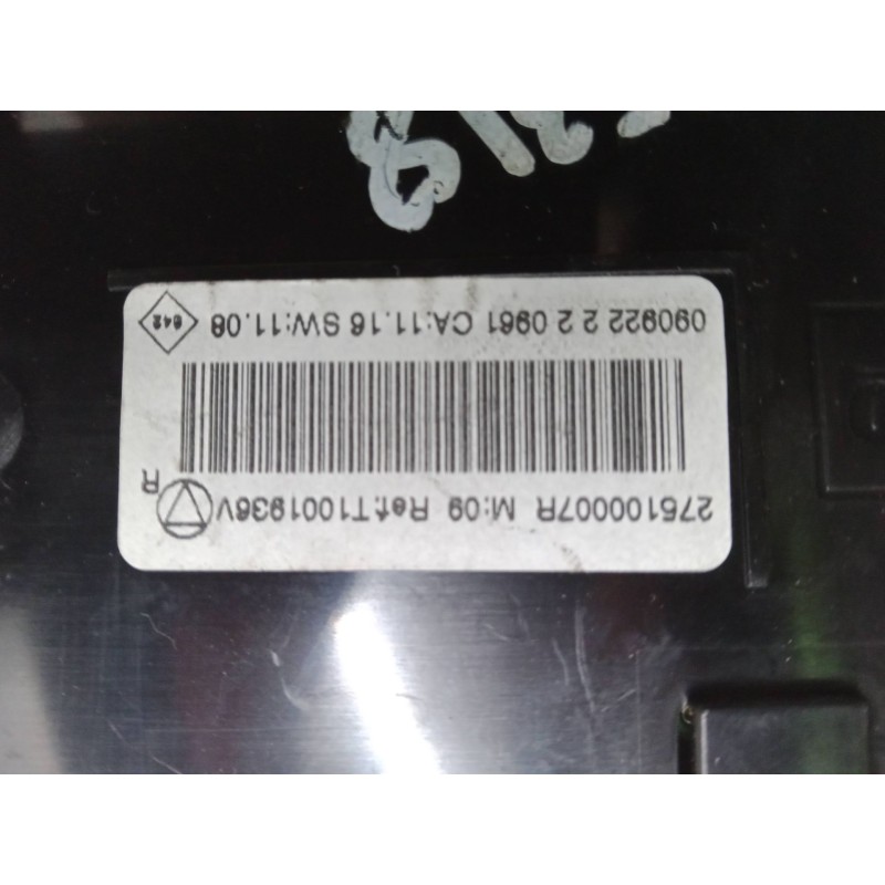 Recambio de mando climatizador para renault megane iii coupé (dz0/1_) 1.6 16v (dz0u, dz1b, dz1h) referencia OEM IAM 275100007R  
