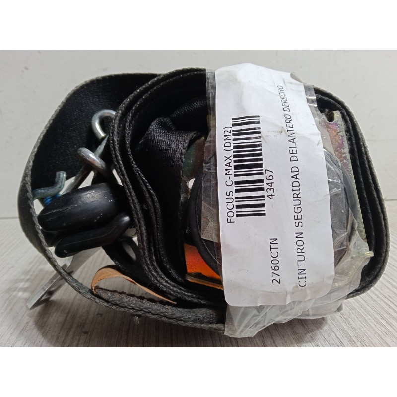Recambio de cinturon seguridad delantero derecho para ford focus c-max (dm2) 1.6 tdci referencia OEM IAM   