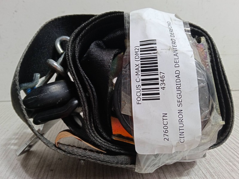 Recambio de cinturon seguridad delantero derecho para ford focus c-max (dm2) 1.6 tdci referencia OEM IAM   