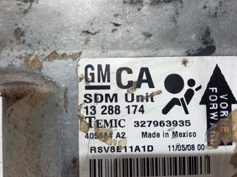 Recambio de centralita airbag para opel astra h gtc (a04) 1.9 cdti (l08) referencia OEM IAM 13288174  