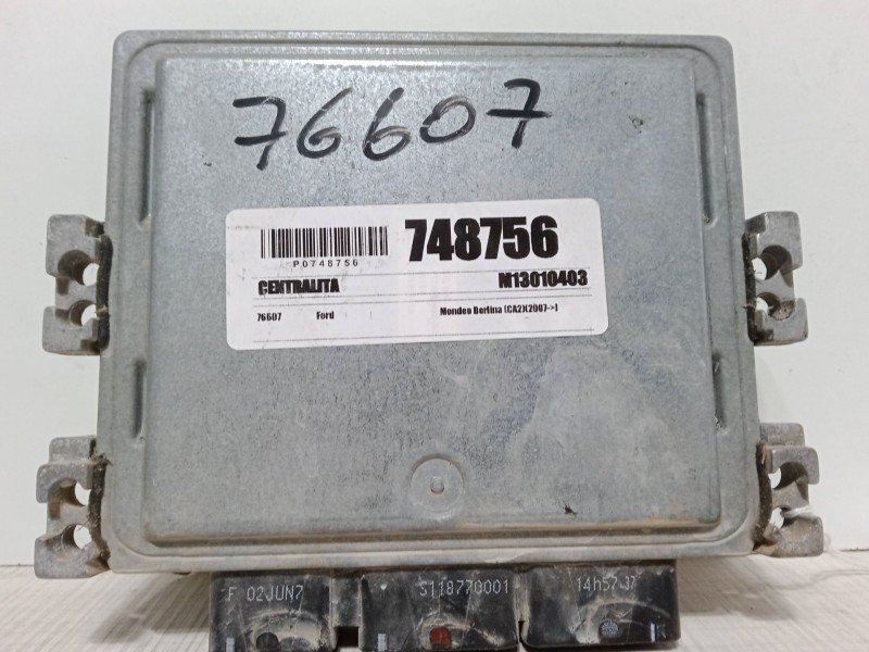 Recambio de centralita motor uce para ford mondeo iv (ba7) 2.0 tdci referencia OEM IAM 7G9112A650UE SID206 5WS40595ET