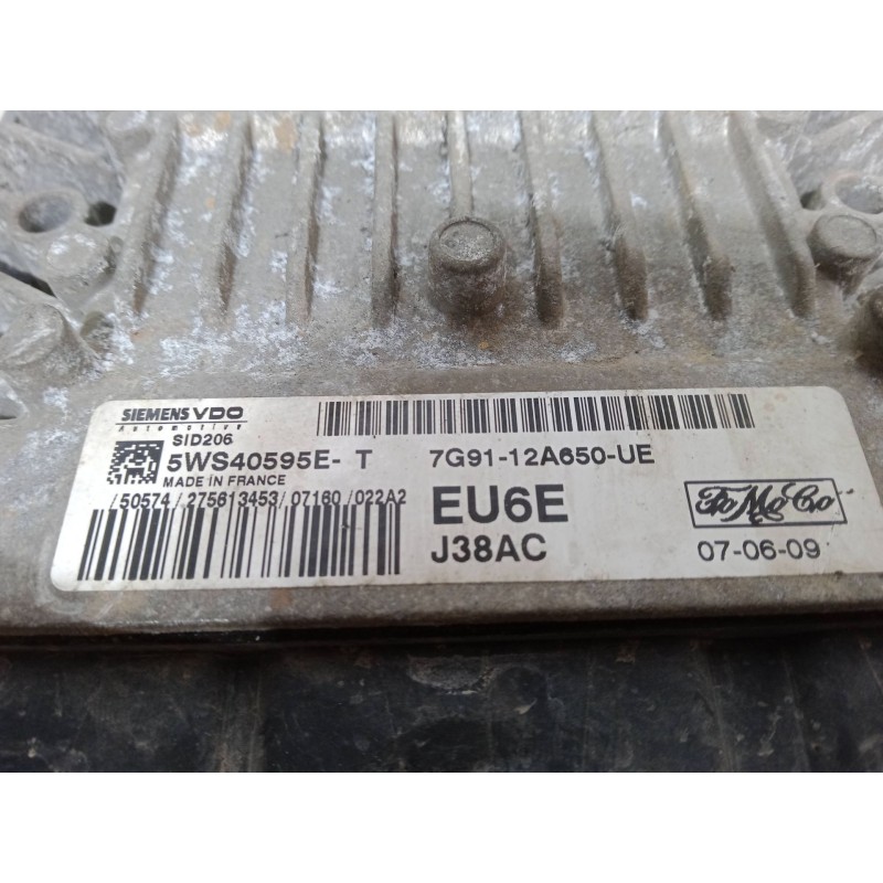 Recambio de centralita motor uce para ford mondeo iv (ba7) 2.0 tdci referencia OEM IAM 7G9112A650UE SID206 5WS40595ET
