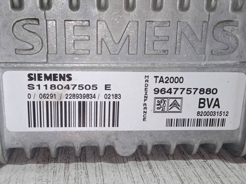 CENTRALITA MOTOR UCE 8200031512 S118047505E 9647757880