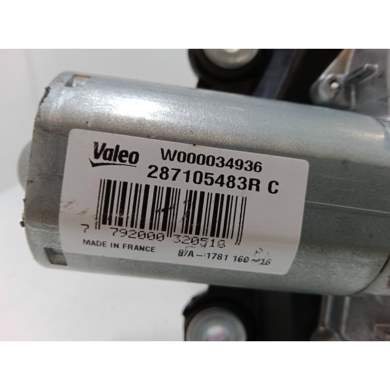 Recambio de motor limpia trasero para dacia sandero ii tce 90 (b8m1, b8ma) referencia OEM IAM 287105483RC  