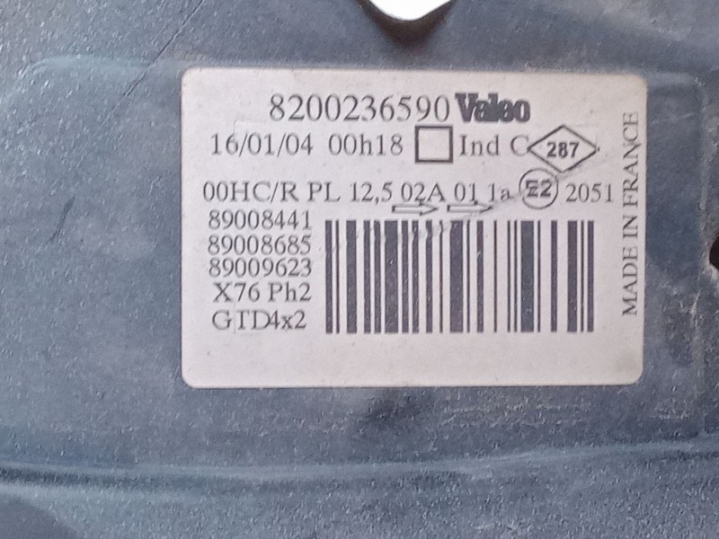 Recambio de faro izquierdo para renault kangoo (kc0/1_) 1.5 dci (kc07) referencia OEM IAM   