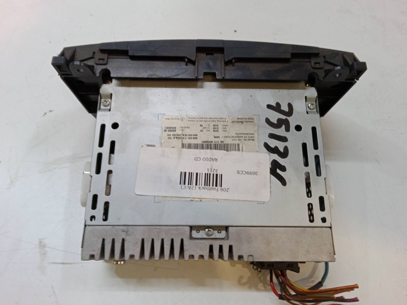 Recambio de radio cd para peugeot 206 hatchback (2a/c) 1.4 hdi eco 70 referencia OEM IAM   