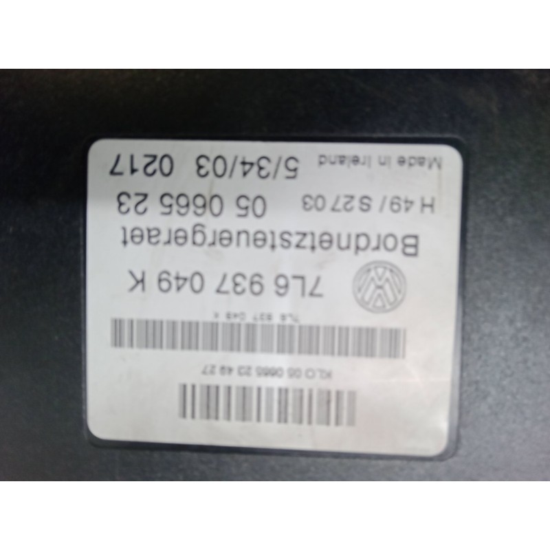 Recambio de centralita confort para volkswagen touareg (7la, 7l6, 7l7) 2.5 r5 tdi referencia OEM IAM 7L6937049K   Recambio de centralita confort para volkswagen touareg (7la, 7l6, 7l7) 2.5 r5 tdi referencia OEM IAM 7L6937049K