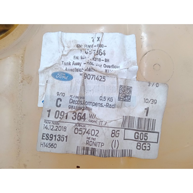 Recambio de botella expansion para ford focus i (daw, dbw) 1.6 16v referencia OEM IAM 1091364  98AB8K218BH