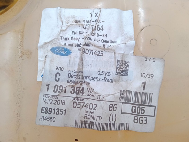 Recambio de botella expansion para ford focus i (daw, dbw) 1.6 16v referencia OEM IAM 1091364  98AB8K218BH