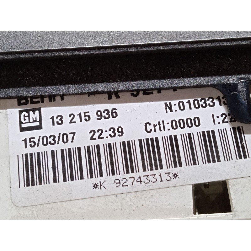 Recambio de mando calefaccion / a/a para opel meriva a monospace (x03) 1.6 (e75) referencia OEM IAM   