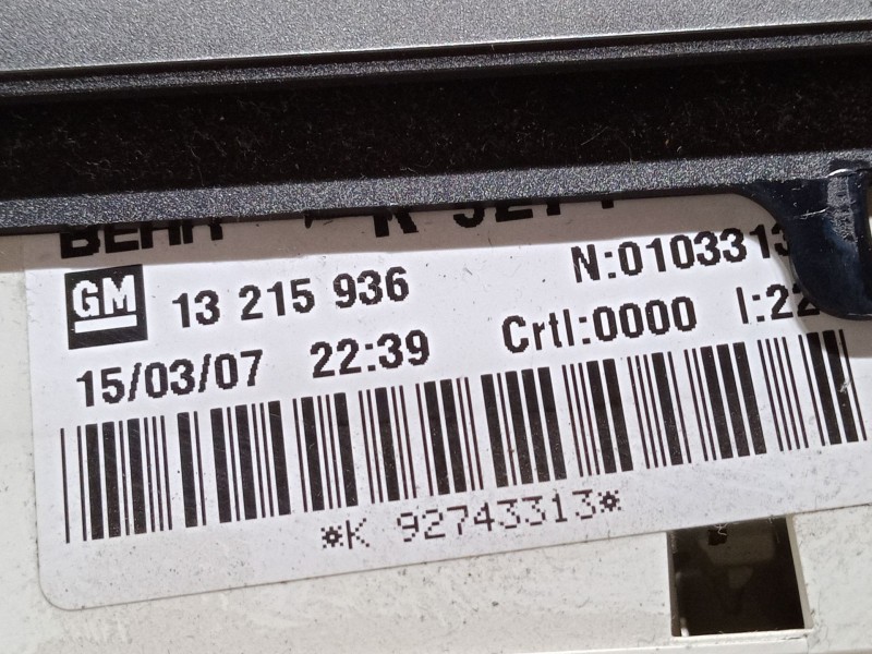 Recambio de mando calefaccion / a/a para opel meriva a monospace (x03) 1.6 (e75) referencia OEM IAM   