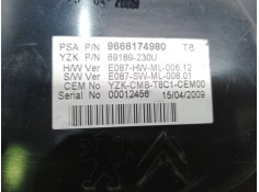 Recambio de cuadro instrumentos para peugeot 3008 monospace (0u_) 1.6 hdi referencia OEM IAM 9666174980  69189230U 2