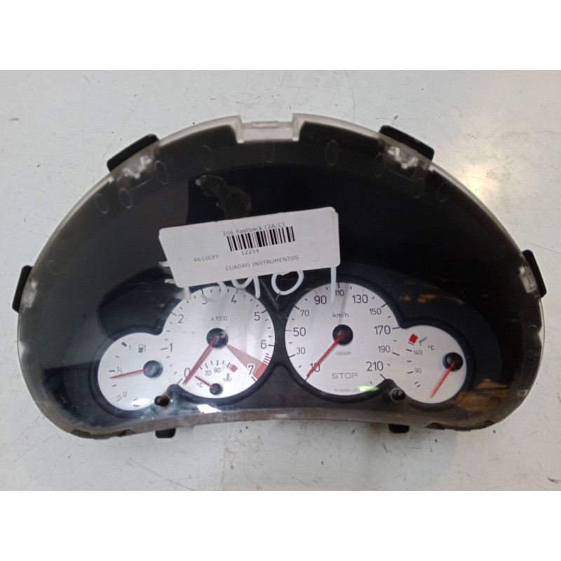 Recambio de cuadro instrumentos para peugeot 206 hatchback (2a/c) 1.6 16v referencia OEM IAM 9648837180 JAT15005CE 000643406