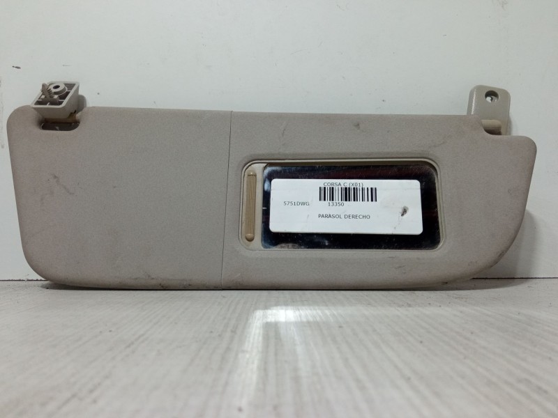 Recambio de parasol derecho para opel corsa c (x01) 1.3 cdti (f08, f68) referencia OEM IAM   