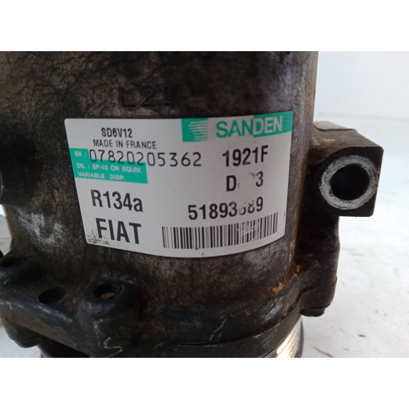 Recambio de compresor a/a para peugeot bipper tepee 1.3 hdi 75 referencia OEM IAM 51893689 1921F SD6V12
