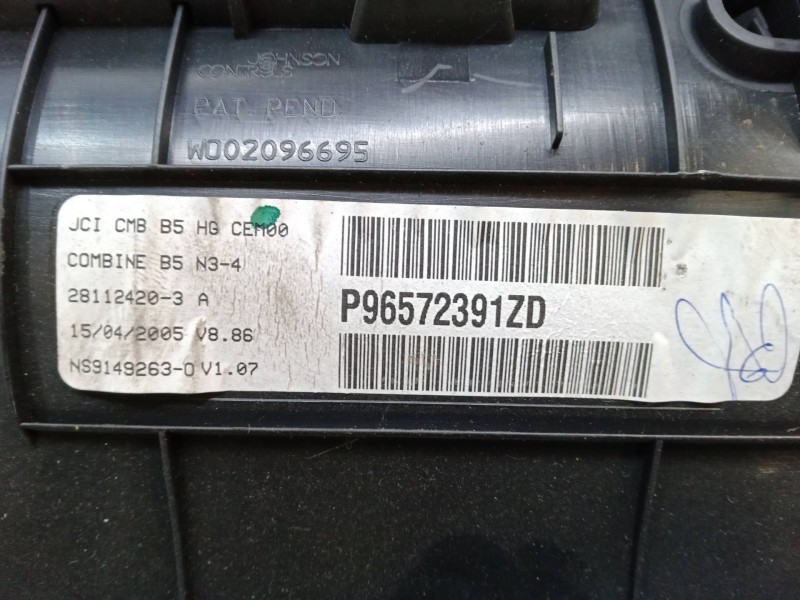Recambio de cuadro instrumentos para citroën c4 coupé (la_) 1.6 16v referencia OEM IAM P96572391ZD  28112420-3 A