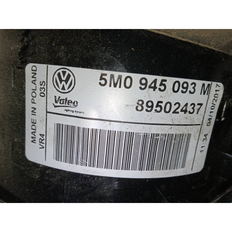 Recambio de piloto trasero porton izquierdo para volkswagen golf plus v (5m1, 521) 1.6 fsi referencia OEM IAM 5M0945093M.8950243