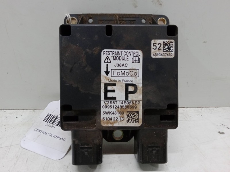 Recambio de centralita airbag para mazda 2 (dy) 1.4 cd referencia OEM IAM 2S6T14B056EP 5WK43103 5104 22 13