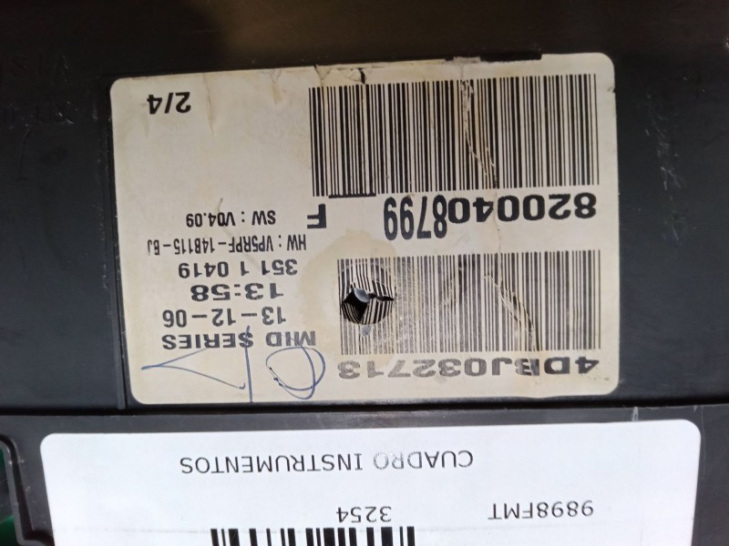 Recambio de cuadro instrumentos para renault megane ii coupé-cabriolet (em0/1_) 1.5 dci (em1e) referencia OEM IAM 8200408799F  