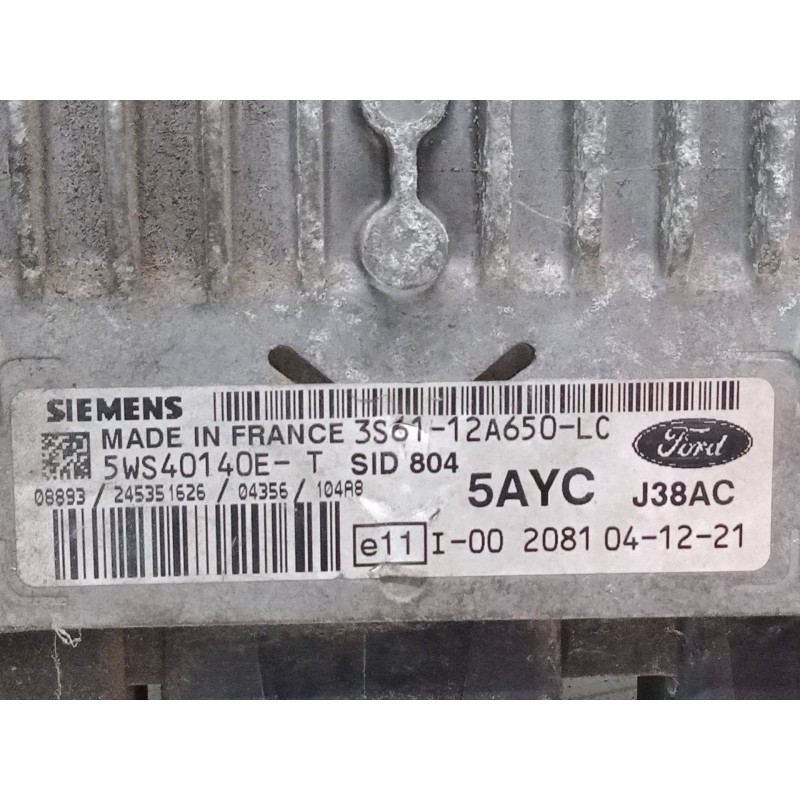Recambio de centralita motor uce para mazda 2 (dy) 1.4 cd referencia OEM IAM 3S61-12A650-LC 5WS40140E-T 