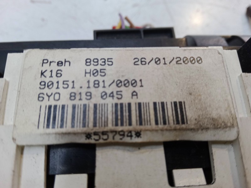 Recambio de mando calefaccion / a/a para skoda fabia i (6y2) 1.4 referencia OEM IAM 6Y0819045A  