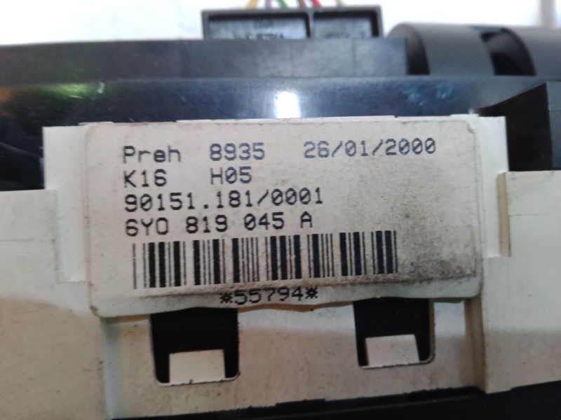 Recambio de mando calefaccion / a/a para skoda fabia i (6y2) 1.4 referencia OEM IAM 6Y0819045A  