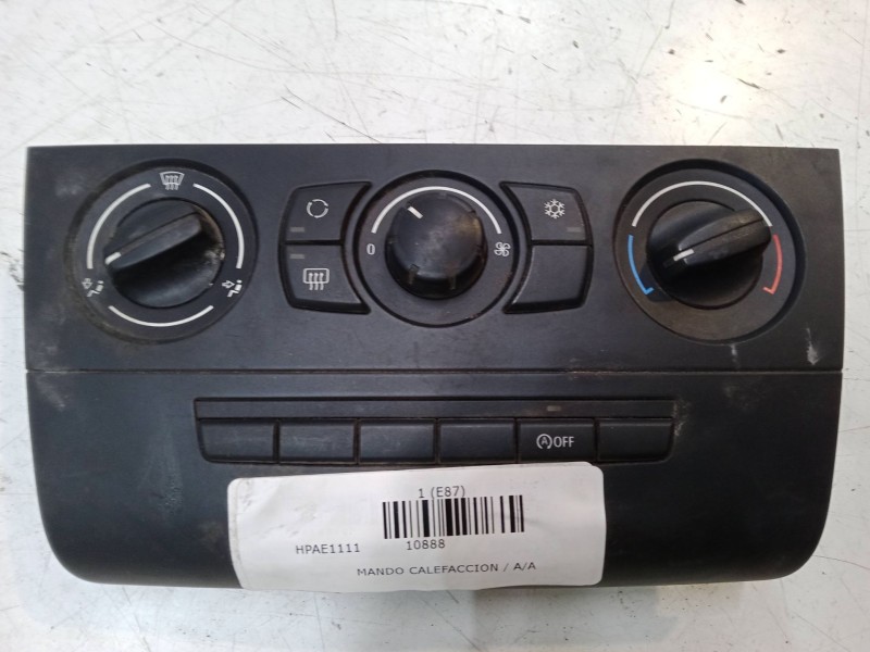 Recambio de mando calefaccion / a/a para bmw 1 (e87) 116 i referencia OEM IAM 6411916298601  A2C53289384