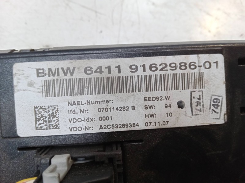 Recambio de mando calefaccion / a/a para bmw 1 (e87) 116 i referencia OEM IAM 6411916298601  A2C53289384