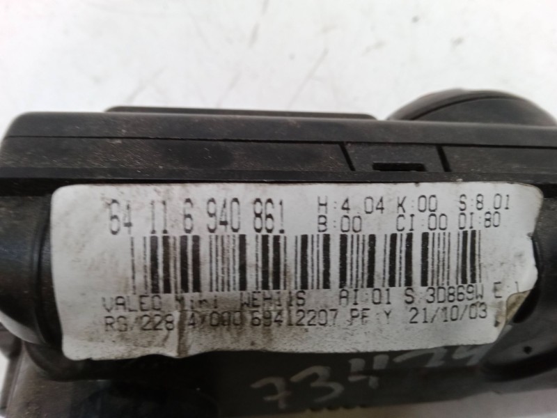 Recambio de mando climatizador para mini mini (r50, r53) cooper referencia OEM IAM 64116940861  