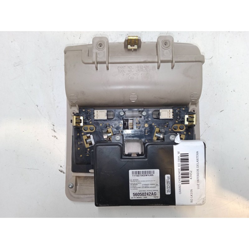 Recambio de luz interior delantera para jeep grand cherokee iii (wh, wk) 3.0 crd referencia OEM IAM 56050242AG  