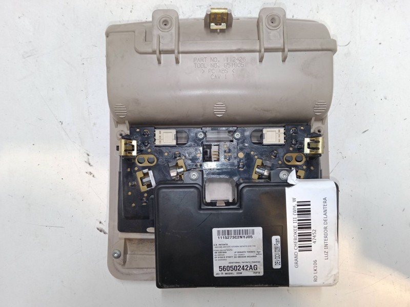 Recambio de luz interior delantera para jeep grand cherokee iii (wh, wk) 3.0 crd referencia OEM IAM 56050242AG  