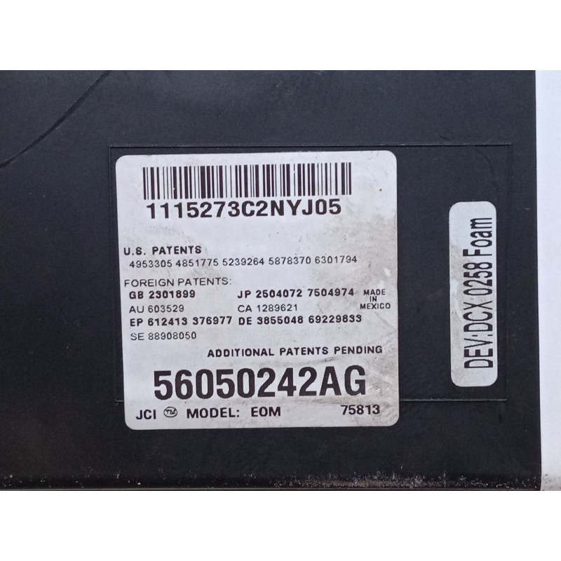 Recambio de luz interior delantera para jeep grand cherokee iii (wh, wk) 3.0 crd referencia OEM IAM 56050242AG  