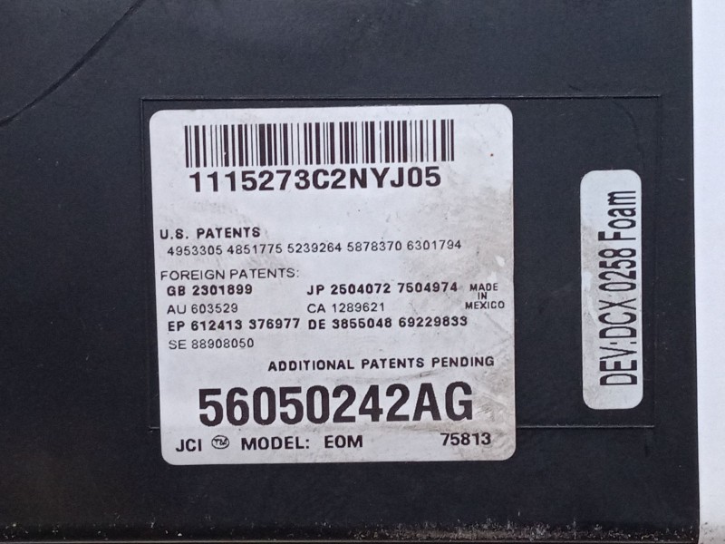 Recambio de luz interior delantera para jeep grand cherokee iii (wh, wk) 3.0 crd referencia OEM IAM 56050242AG  