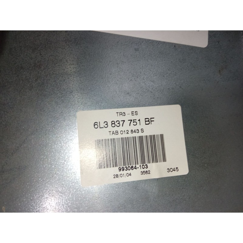 Recambio de elevalunas electrico delantero izquierdo para seat ibiza iii (6l1) 1.4 16v referencia OEM IAM 6L3837751BF  