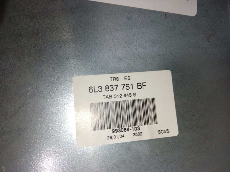 Recambio de elevalunas electrico delantero izquierdo para seat ibiza iii (6l1) 1.4 16v referencia OEM IAM 6L3837751BF  