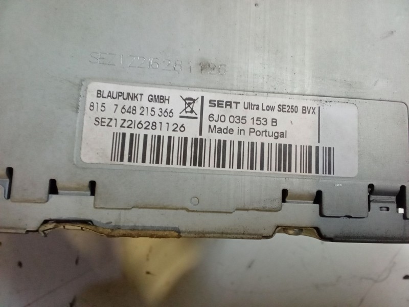 Recambio de radio cd para seat ibiza iv sc (6j1, 6p5) 1.9 tdi referencia OEM IAM   