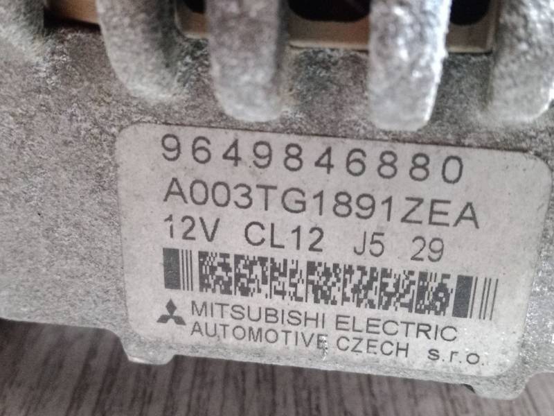 ALTERNADOR 9649846880 