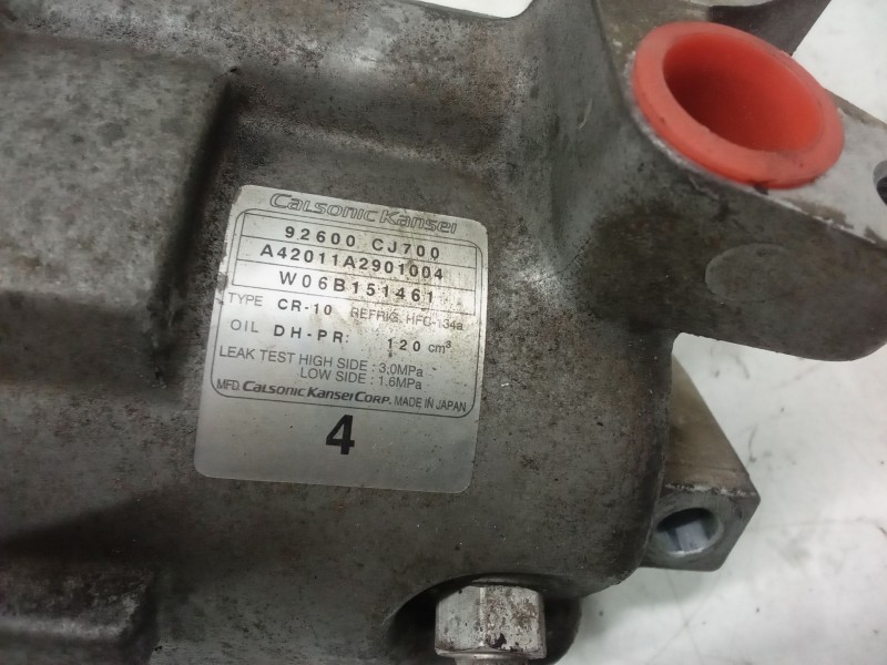 Recambio de compresor a/a para nissan note (e11, ne11) 1.6 referencia OEM IAM 92600CJ700  A42011A2901004