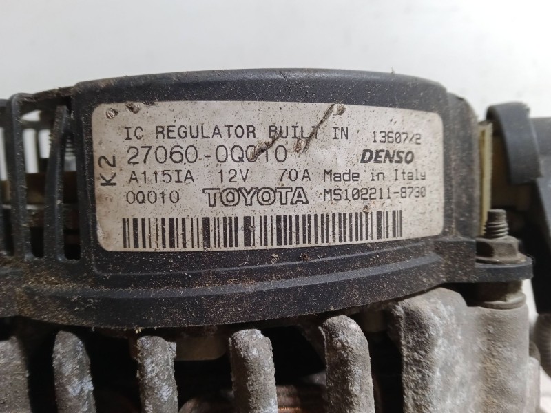 Recambio de alternador para toyota aygo (_b1_) 1.0 (kgb10_) referencia OEM IAM 270600Q010  MS1022118730