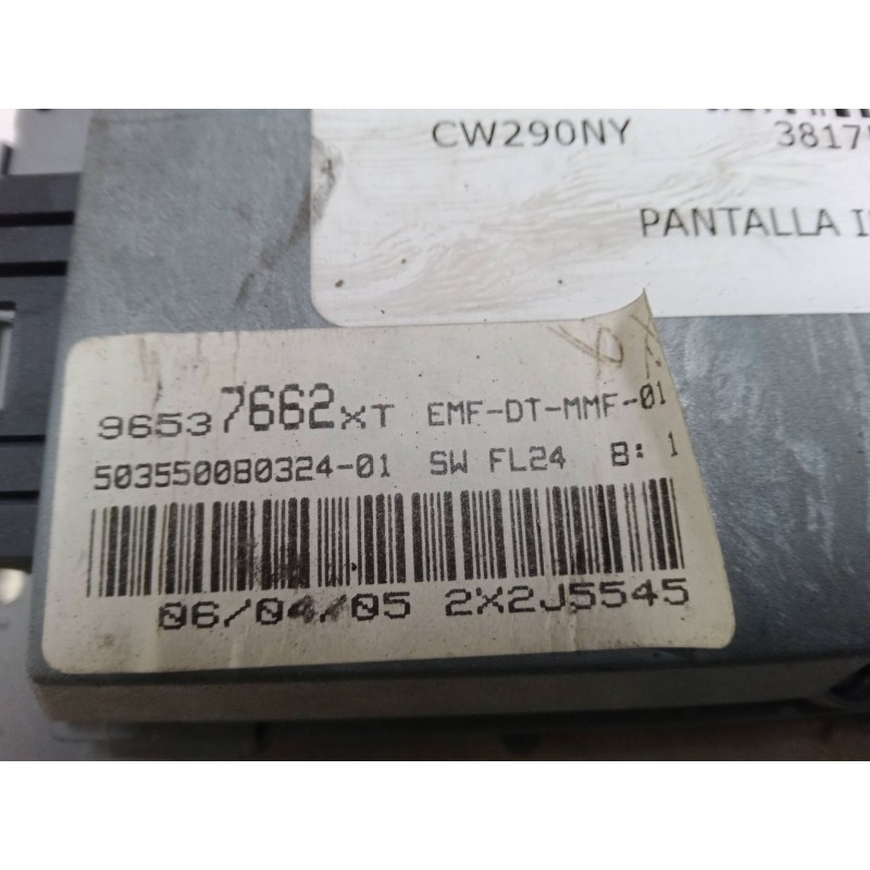 Recambio de pantalla interior reloj para citroën c3 i (fc_, fn_) 1.4 hdi referencia OEM IAM 96537662XT  