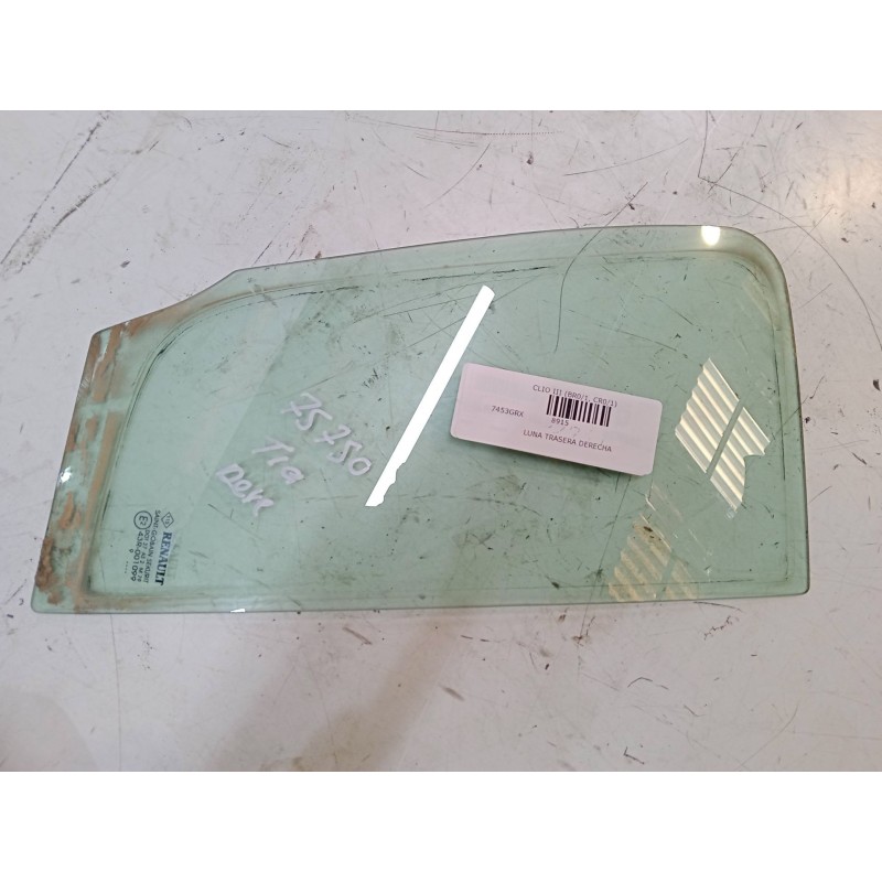 Recambio de luna trasera derecha para renault clio iii (br0/1, cr0/1) 1.2 16v (br02, br0j, br11, cr02, cr0j, cr11) referencia OE