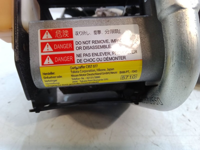 Recambio de cinturon seguridad delantero izquierdo para nissan note (e11, ne11) 1.6 referencia OEM IAM   