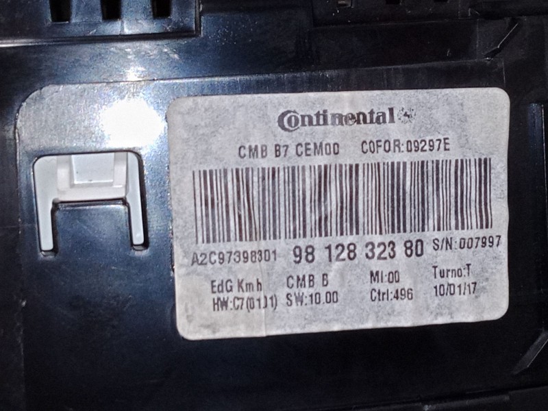 Recambio de cuadro instrumentos para citroën c4 ii (nc_) 1.6 bluehdi 100 referencia OEM IAM 9812832380  A2C97398301