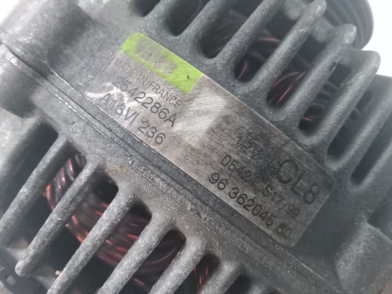 Recambio de alternador para peugeot 206 hatchback (2a/c) 1.4 i referencia OEM IAM 9636204580  2542286A