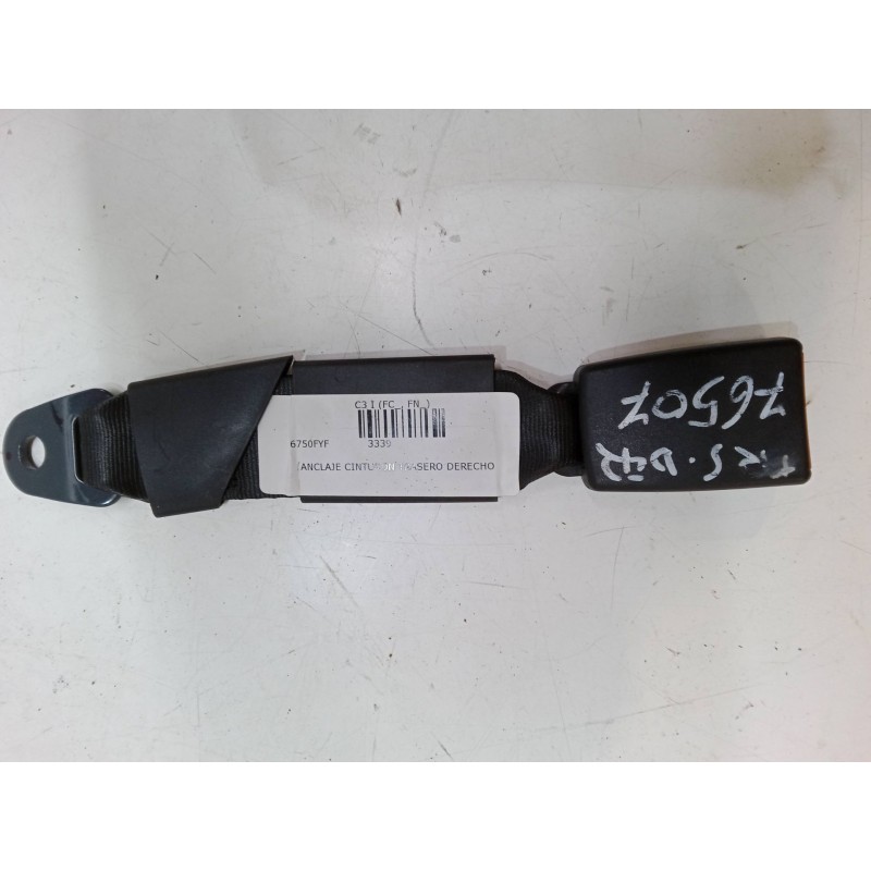 Recambio de anclaje cinturon trasero derecho para citroën c3 i (fc_, fn_) 1.4 16v referencia OEM IAM   