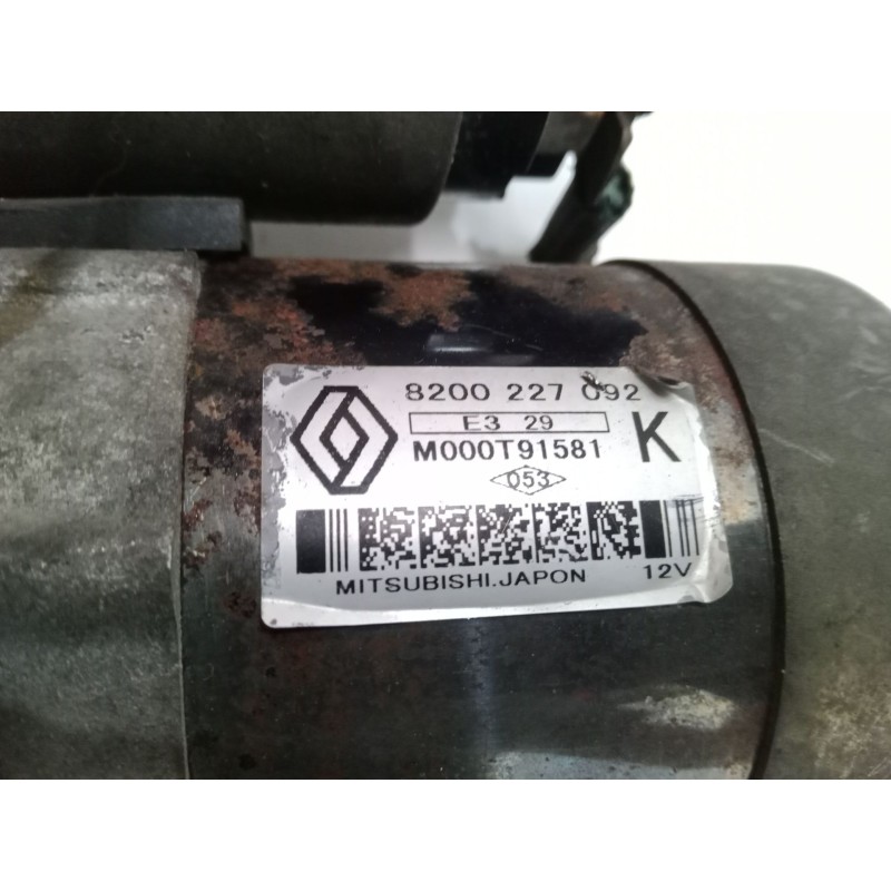 Recambio de motor arranque para renault kangoo (kc0/1_) 1.5 dci (kc08, kc09) referencia OEM IAM 8200227092  M000T91581
